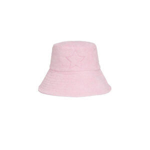 Jocelyn French Terry Bucket Hat Pink Retail $65